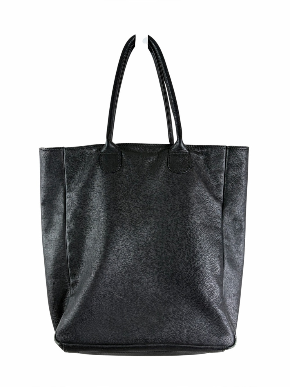 Barney’s New York Black Leather Tote Bag -